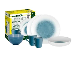 Brunner Geschirrsets-Tete-A-Tete Meteore 8-teiliges Geschirrset