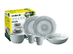Brunner Geschirrsets-Tete-A-Tete Pearl 8-teiliges geschirrset