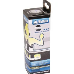 Markenlos Buffalo Competitie Set von 3 Tischtennisbälle< Tischtennis