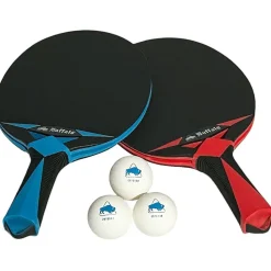 Markenlos Tischtennis-Buffalo Duo Tischtennisschläger-Set für draußen