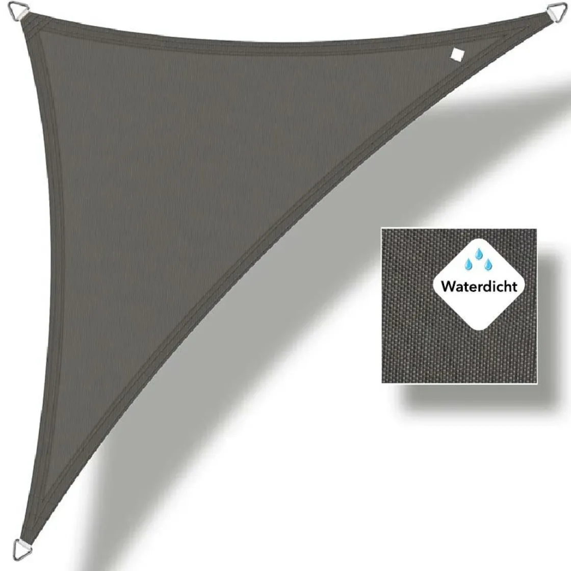 Buitenkado Sonnensegel|Sonnensegel^Buitenkad 3 x 3 x 4.24 wasserdicht Sonnensegel - antracite