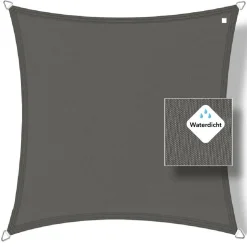 Buitenkado Sonnensegel|Sonnensegel-3 x 3 wasserdicht Sonnensegel - antracite