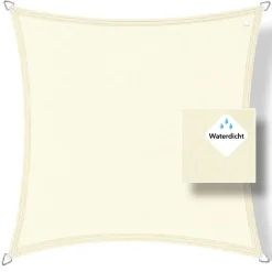 Buitenkado Sonnensegel|Sonnensegel-3 x 3 wasserdicht Sonnensegel - cream white