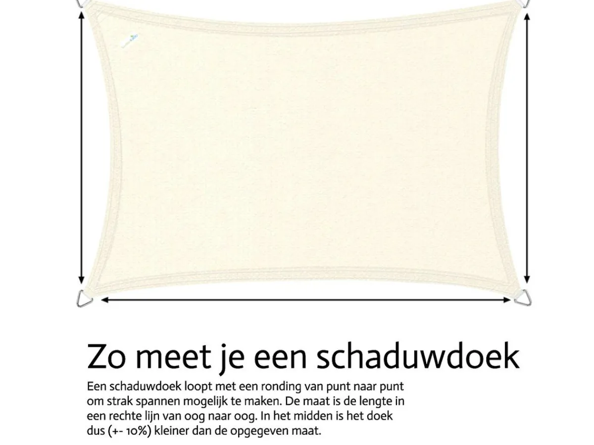 Buitenkado 2.5x2.5 HDPE Sonnensegel - taupe< Sonnensegel|Sonnensegel