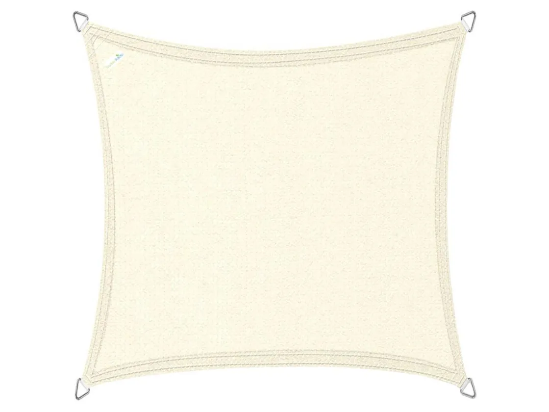 Buitenkado Sonnensegel|Sonnensegel-2.5x2.5 HDPE Sonnensegel - cream white