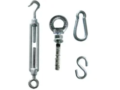 Buitenkado Sonnensegel|Sonnensegel^4x6 HPDE Sonnensegelset - cream white