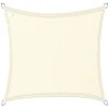 Buitenkado 3x3 HPDE Sonnensegelset - cream white< Sonnensegel|Sonnensegel