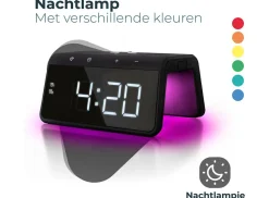 Caliber Wecker-HCG019QI-BA drahtloses Ladegerät und Wecker