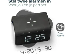 Caliber Wecker-HCG019QI-BA drahtloses Ladegerät und Wecker