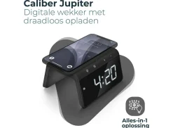 Caliber Wecker-HCG019QI-BA drahtloses Ladegerät und Wecker