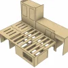 Markenlos Campingboxen^Camper Meubilair Universal Schrankwand Bettsofa Camper Möbel