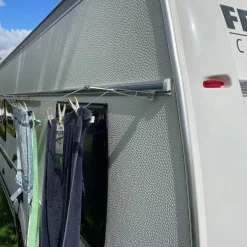 Campline Wäscheleinen Camping|Wäscheständer^Aluminium-Wäscheleine für Wohnmobile und Wohnwagen