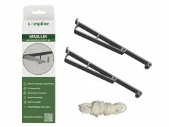 Campline Wäscheleinen Camping|Wäscheständer^Aluminium-Wäscheleine für Wohnmobile und Wohnwagen