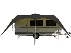 Campooz Universal Sonnensegel Wohnwagen|Universal Sonnensegel Wohnwagen-Trekking Sonnensegel 325 cm - Schwarz