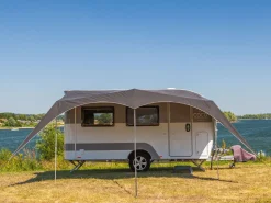 Campooz Universal Sonnensegel Wohnwagen|Universal Sonnensegel Wohnwagen-Trekking Sonnensegel 325 cm - Schwarz