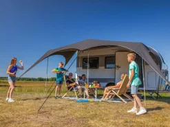 Campooz Universal Sonnensegel Wohnwagen|Universal Sonnensegel Wohnwagen-Trekking Sonnensegel 325 cm - Schwarz