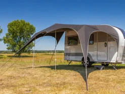 Campooz Trekking Sonnensegel 300 cm - Schwarz< Universal Sonnensegel Wohnwagen|Universal Sonnensegel Wohnwagen