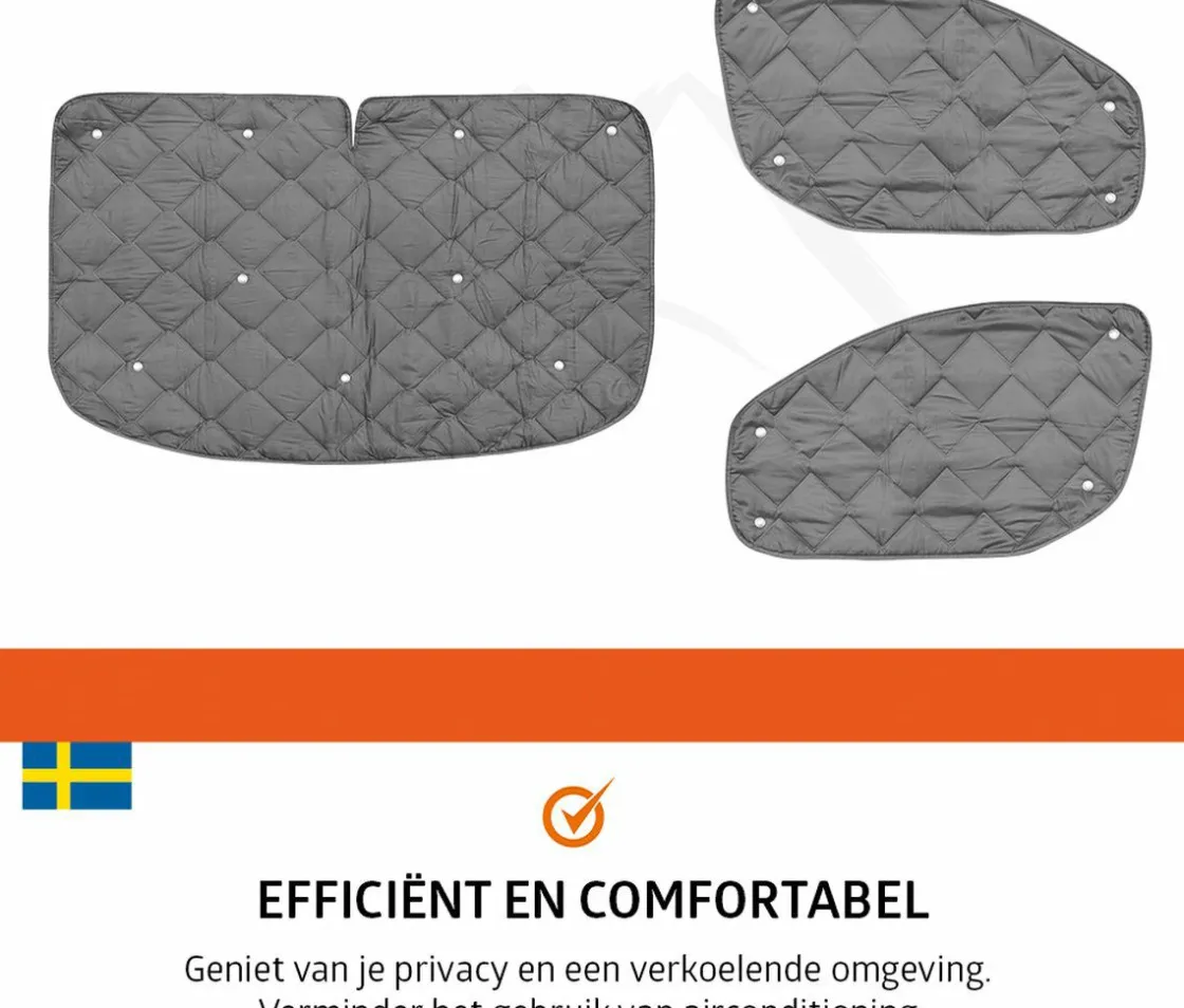 Campout Fensterisolation-Ford Transit Custom ab 2013 Thermomatten Set