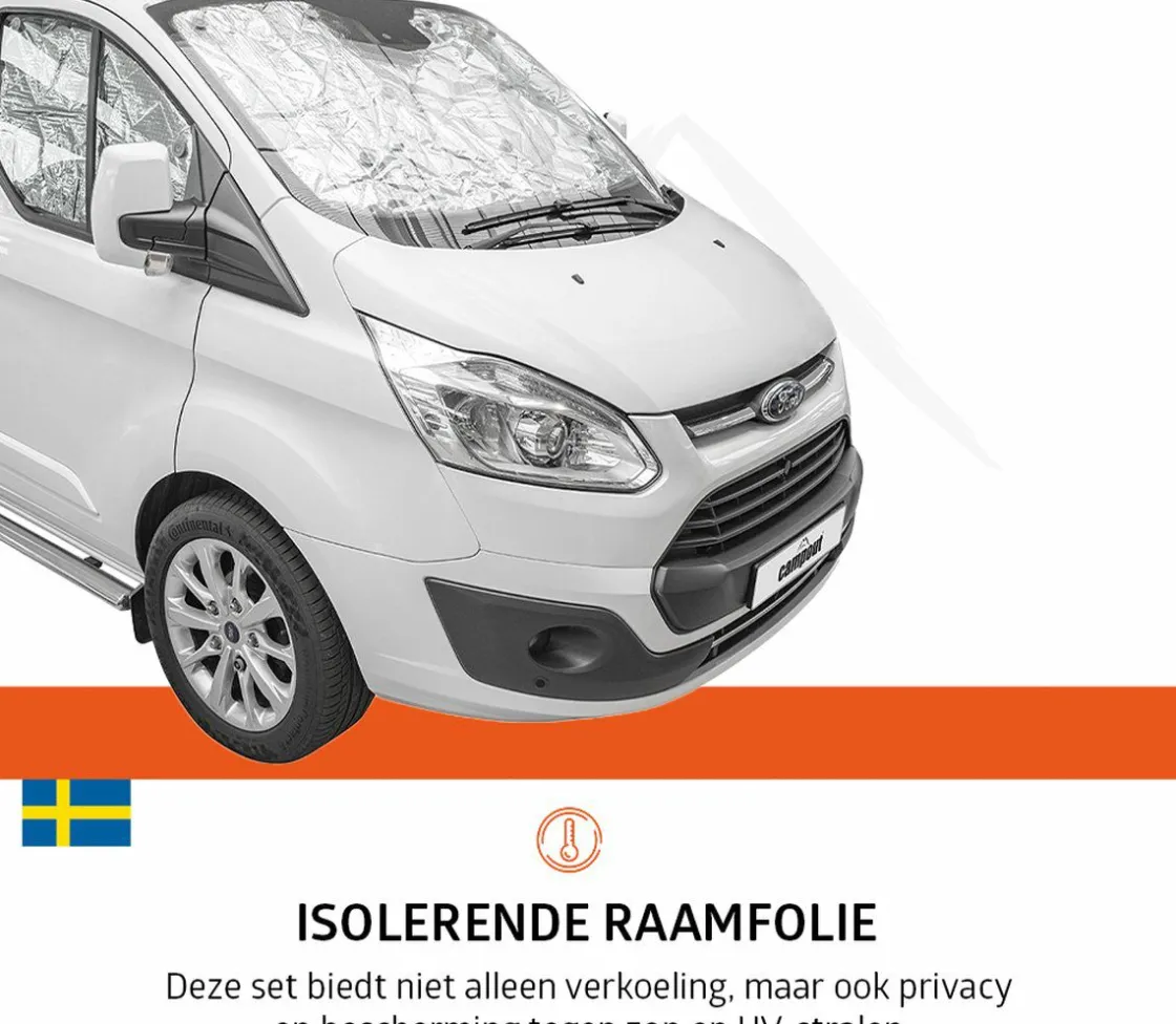 Campout Fensterisolation-Ford Transit Custom ab 2013 Thermomatten Set