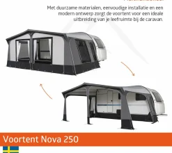 Campout Nova 250 Vorzelt - 1001-1025cm< Reisevorzelte|Volleinzug Vorzelte