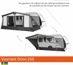 Campout Reisevorzelte|Volleinzug Vorzelte-Orion 250 Vorzelt - 876-900 cm