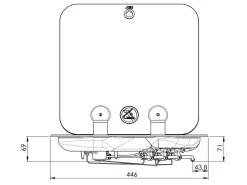 CAN FC1347-E-W Einbau Gaskochfeld< Einbau Kochplatten
