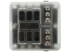 Markenlos Usb Steckdosen 12V^Car Systems 6 Flachsicherung halter mit LED