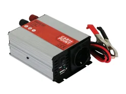 Carpoint Wechselrichter-300 watt Inverter mit Batterieklemmen