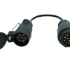 Carpoint 7-polig zu 13-polig Jaeger Verlängerungskabel - 60 cm< 7/13-Polige Stecker