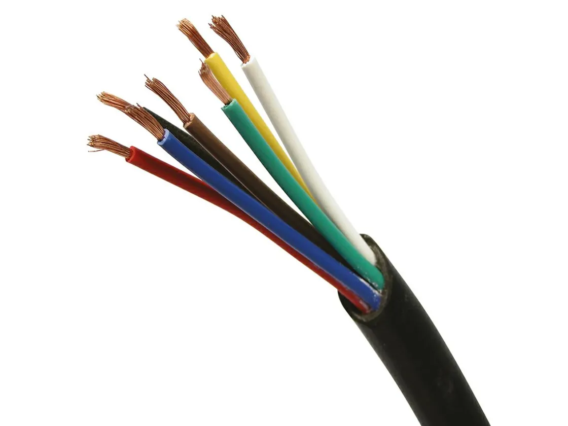 Carpoint 7/13-Polige Stecker^7-Poliges Anhängerkabel - 50 Meter