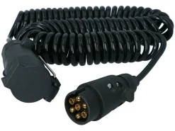 Carpoint 7/13-Polige Stecker^7-poliges Spirale Verlängerungskabel - 3 Meter