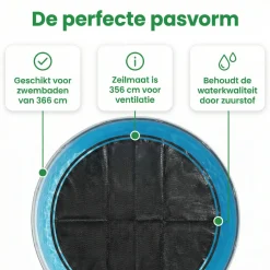 Comfortpool Pool Zubehör-Pro ø366 cm Abdeckplane - Black
