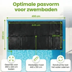 Comfortpool pro 450x220 cm Abdeckplane - Black< Pool Zubehör