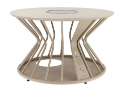 Cosi Gartentische^lumia Ø70 cm Solartisch mit Beleuchtung - Sand Beige