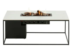 Cosi Gartentische^Fires design Line Feuertisch - Black/White marble