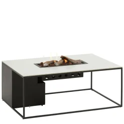 Cosi Gartentische^Fires design Line Feuertisch - Black/White marble