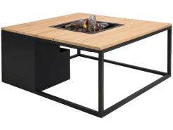 Cosi Gartentische^Fires loft 100 Feuertisch - Black / Teak