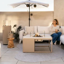 Cosi Gartentische^Fires loft 120 Feuertisch - Beige/Stone