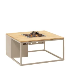 Cosi Gartentische^Fires loft 120 Feuertisch - Beige/Teak