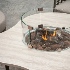 Cosi Gartentische^loft Novi espresso - Espresso Brown/Stone Look
