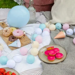 Cotton Ball Lights Lichterketten|Lichterketten^Outdoor Extension Kit lichterkette - Pastell