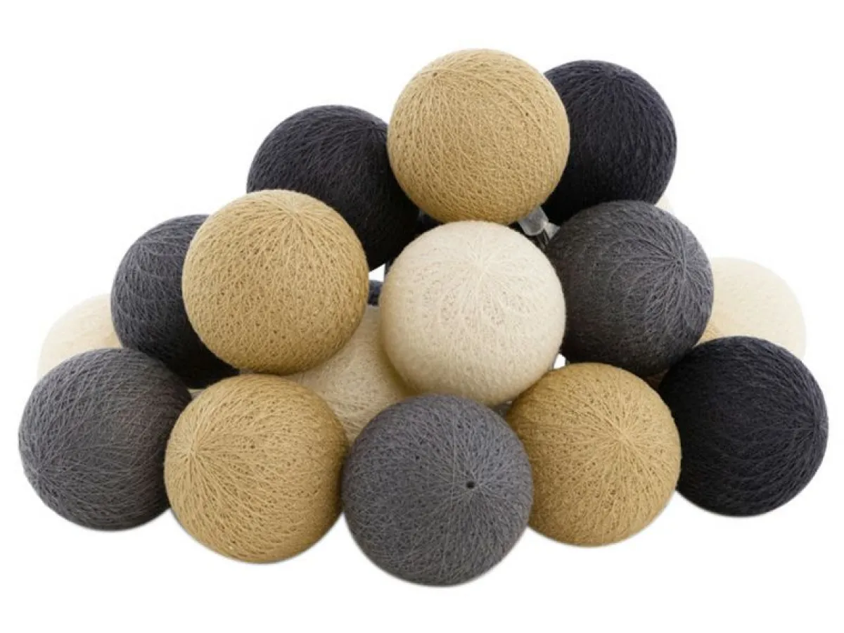 Cotton Ball Lights Outdoor Extension Kit lichterkette - Concreto< Lichterketten|Lichterketten