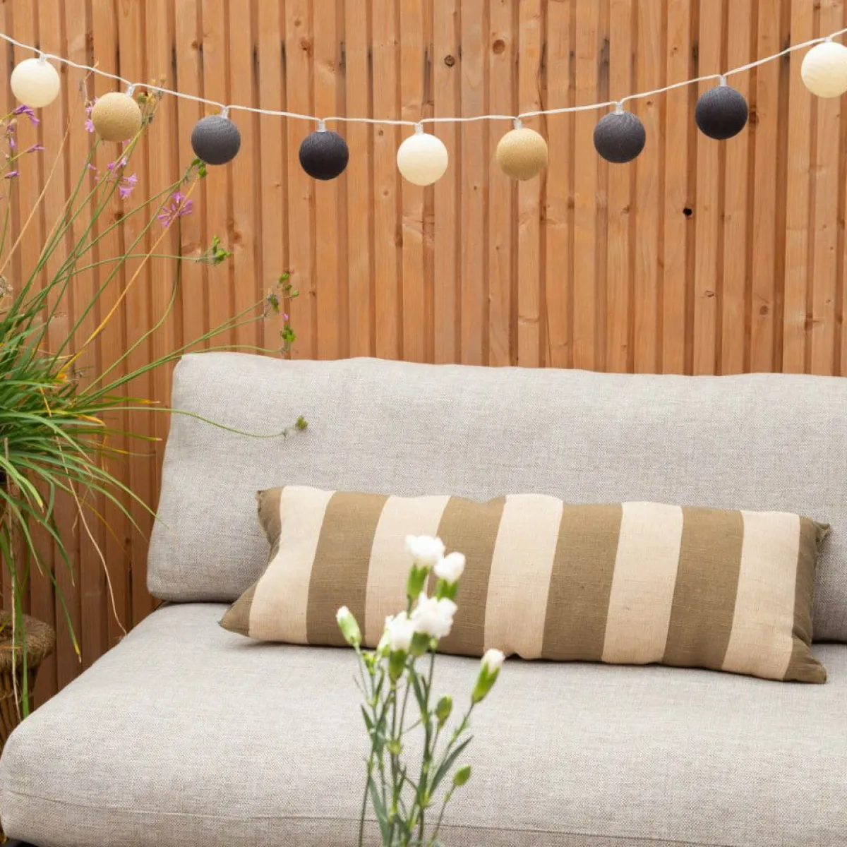 Cotton Ball Lights Outdoor Extension Kit lichterkette - Concreto< Lichterketten|Lichterketten