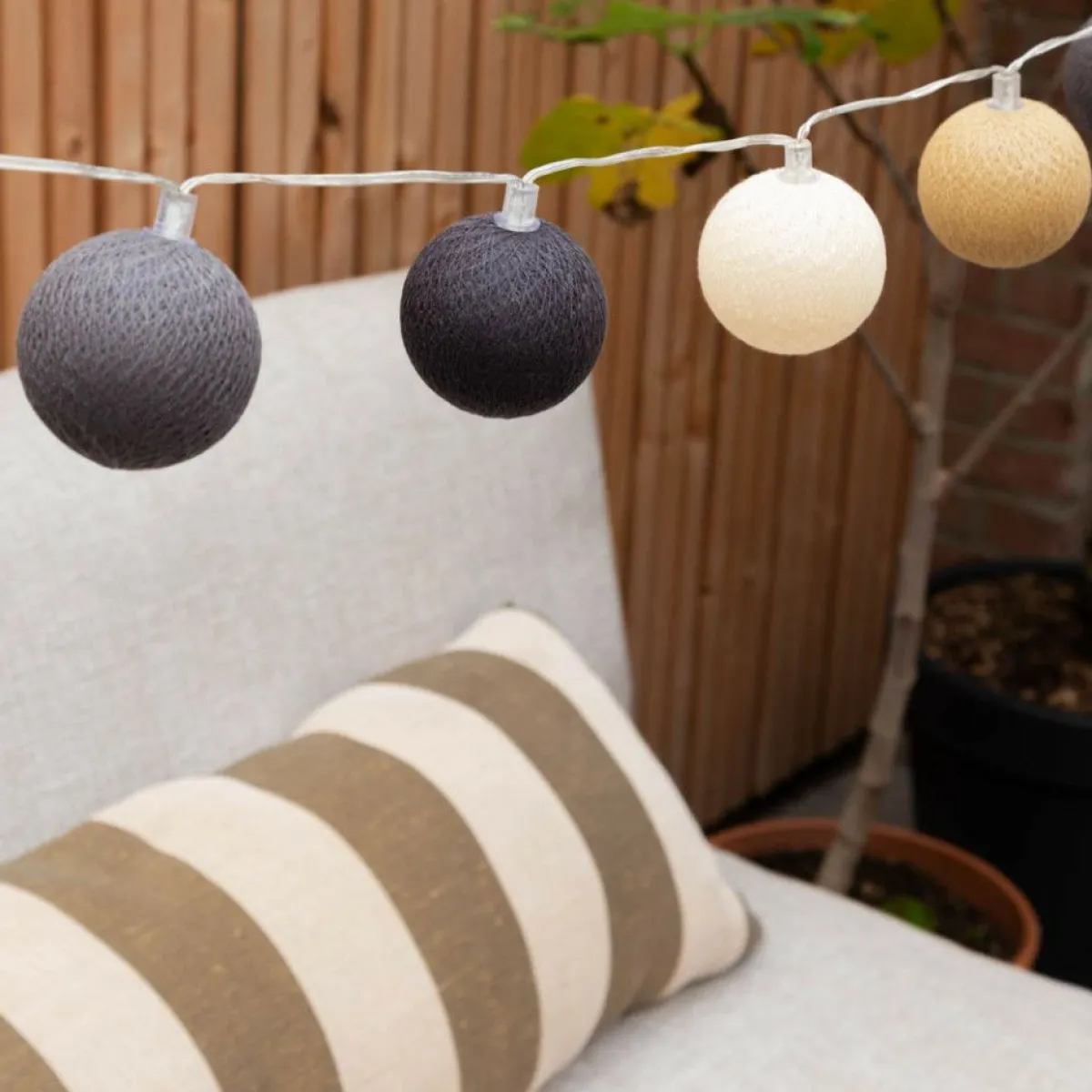 Cotton Ball Lights Outdoor Extension Kit lichterkette - Concreto< Lichterketten|Lichterketten