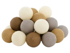 Cotton Ball Lights Lichterketten|Lichterketten-Outdoor Starter Kit lichterkette - Caramelo