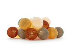 Cotton Ball Lights Lichterketten|Lichterketten-Outdoor-Lichterkette - Glamping Copper