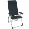 Crespo Campingstühle Mit Verstellbarer Rückenlehne|Klappstühle-AA-213 Air-Elite Compact Grey Klappstuhl