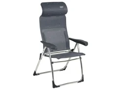 Crespo AL-215 Compact Klappstuhl - Dark Grey< Campingstühle Mit Verstellbarer Rückenlehne|Klappstühle