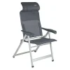 Crespo Campingstühle Mit Verstellbarer Rückenlehne|Klappstühle-AL-237 Compact Klappstuhl - Dark Grey