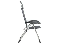 Crespo AL-213 Compact Klappstuhl - Dark Grey< Campingstühle Mit Verstellbarer Rückenlehne|Klappstühle